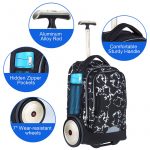 Big Wheel Rolling Bag - Lightning Cloud